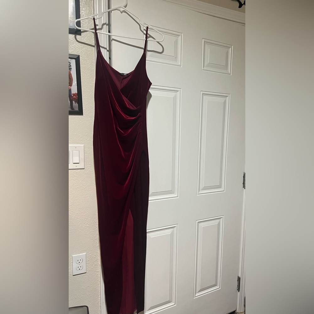 Brand new Velvet burgandy dress
